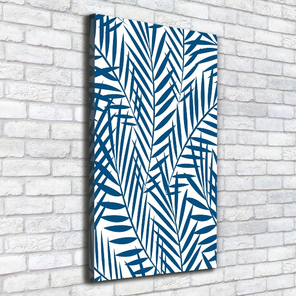 Quadro foto su tela verticale Foglie tropicali