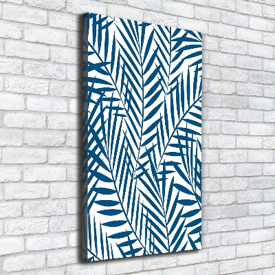 Quadro foto su tela verticale Foglie tropicali