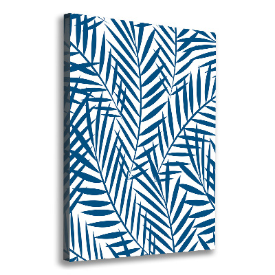 Quadro foto su tela verticale Foglie tropicali