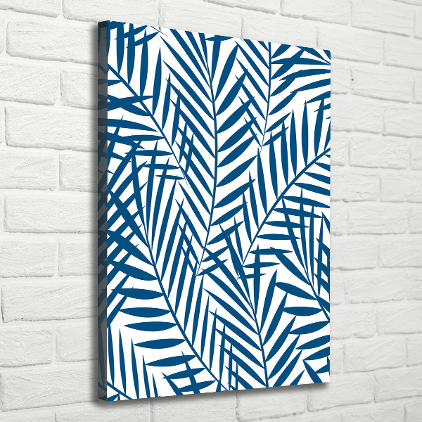 Quadro foto su tela verticale Foglie tropicali