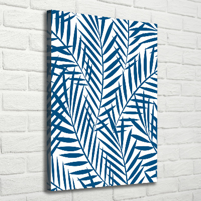 Quadro foto su tela verticale Foglie tropicali