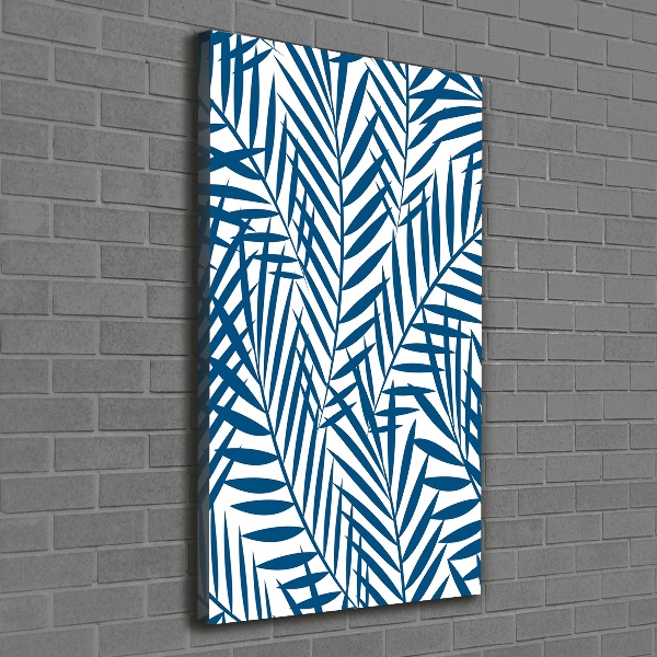 Quadro foto su tela verticale Foglie tropicali
