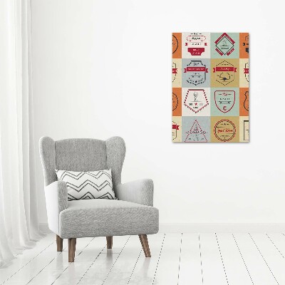 Quadro su tela canvas verticale Segnali per skateboard