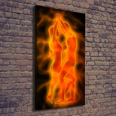 Stampa quadro su tela verticale Coppia che balla