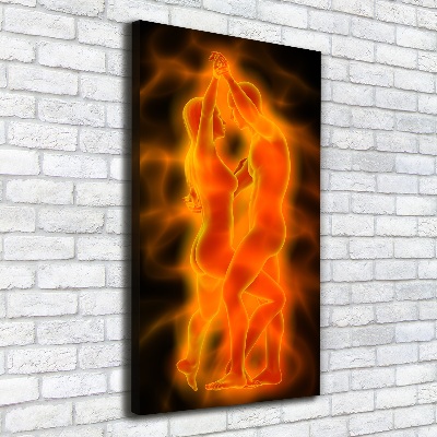 Stampa quadro su tela verticale Coppia che balla