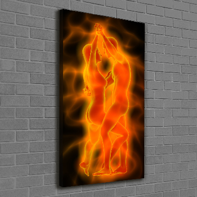 Stampa quadro su tela verticale Coppia che balla