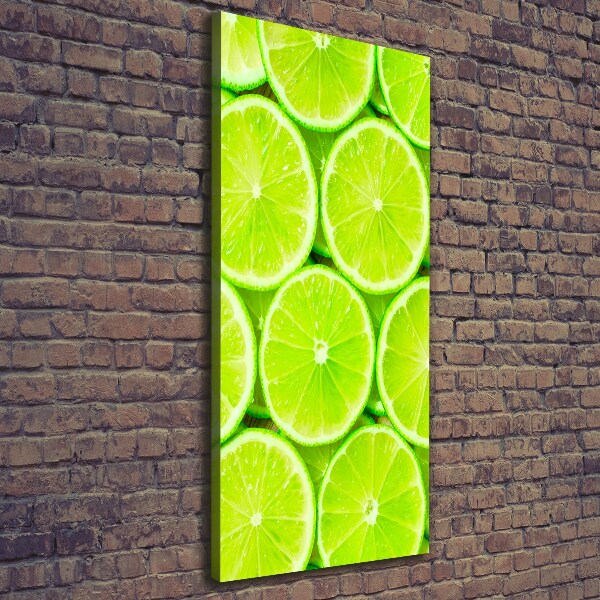 Stampa quadro su tela verticale Lime