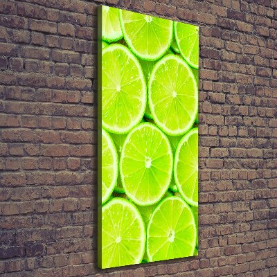 Stampa quadro su tela verticale Lime