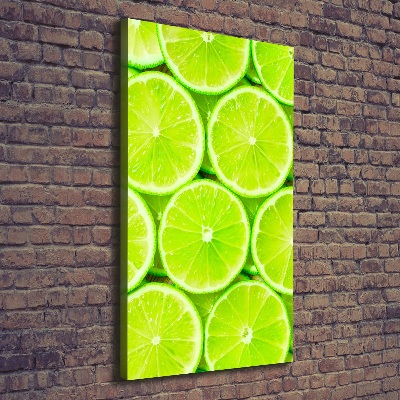 Stampa quadro su tela verticale Lime