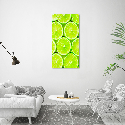 Stampa quadro su tela verticale Lime