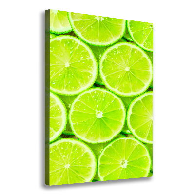 Stampa quadro su tela verticale Lime