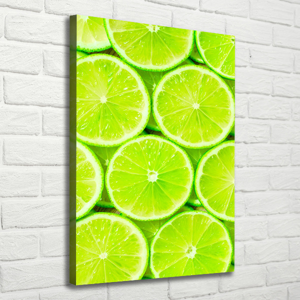 Stampa quadro su tela verticale Lime