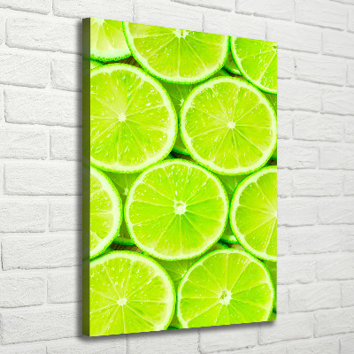 Stampa quadro su tela verticale Lime