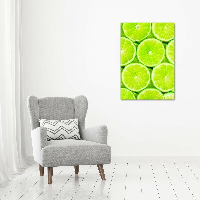 Stampa quadro su tela verticale Lime