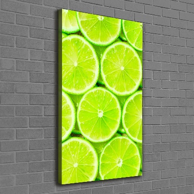 Stampa quadro su tela verticale Lime