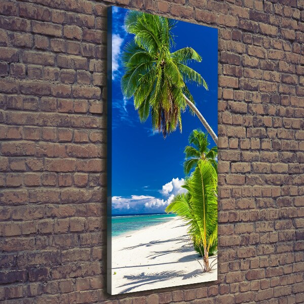 Quadro foto su tela verticale Spiaggia tropicale
