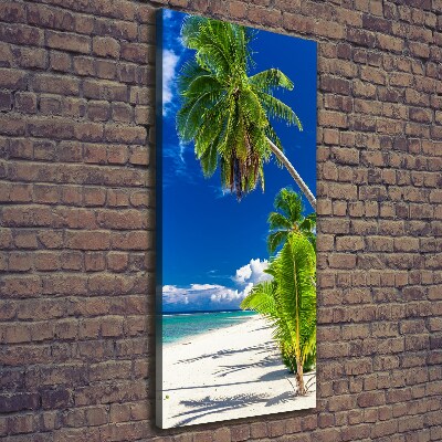 Quadro foto su tela verticale Spiaggia tropicale