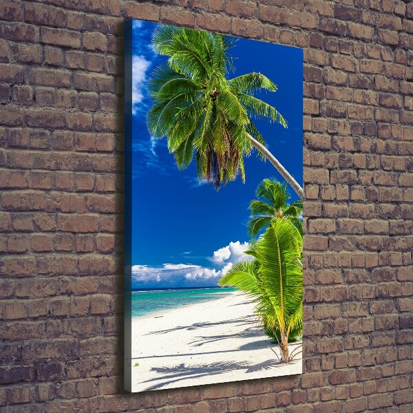 Quadro foto su tela verticale Spiaggia tropicale