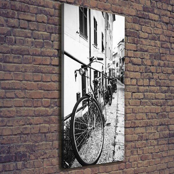 Quadro su tela canvas verticale Biciclette da città