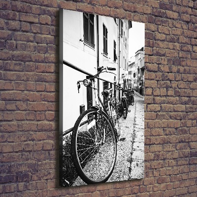 Quadro su tela canvas verticale Biciclette da città