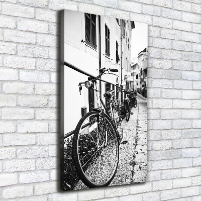 Quadro su tela canvas verticale Biciclette da città