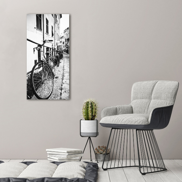 Quadro su tela canvas verticale Biciclette da città
