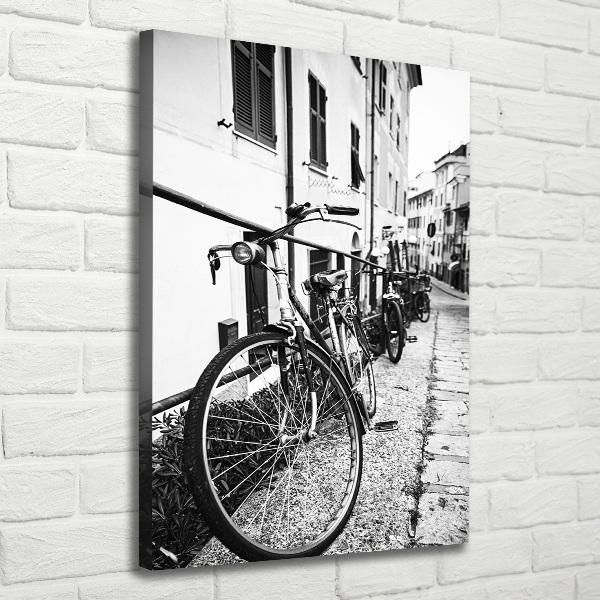 Quadro su tela canvas verticale Biciclette da città