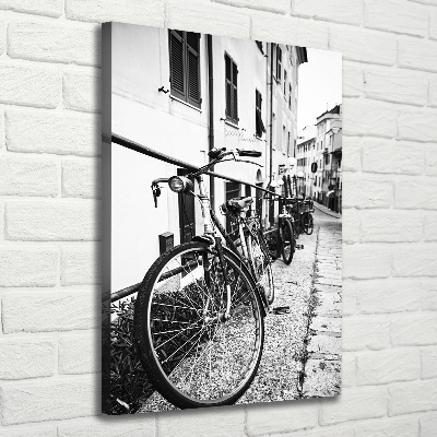 Quadro su tela canvas verticale Biciclette da città