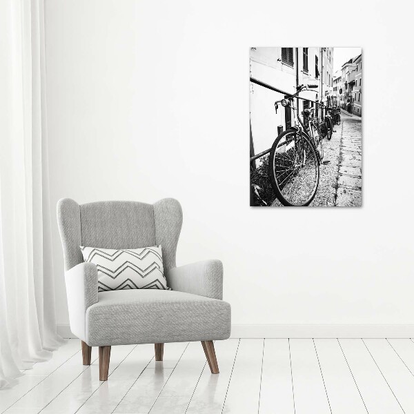 Quadro su tela canvas verticale Biciclette da città