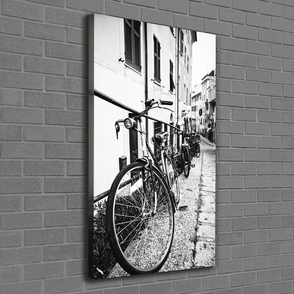 Quadro su tela canvas verticale Biciclette da città