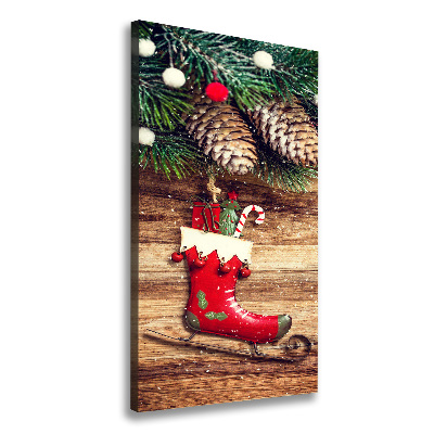 Quadro su tela canvas verticale Decorazioni natalizie