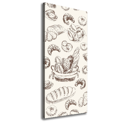 Quadro foto su tela verticale Pane