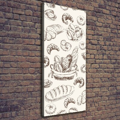 Quadro foto su tela verticale Pane