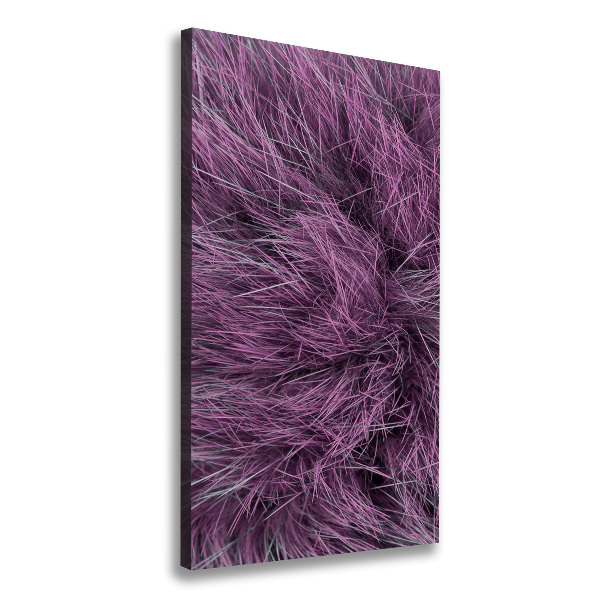 Quadro foto su tela verticale Pelliccia rosa