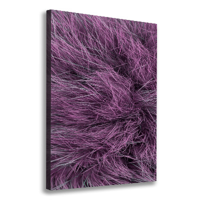 Quadro foto su tela verticale Pelliccia rosa