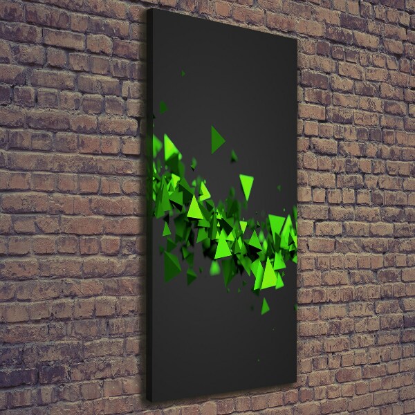 Quadro su tela canvas verticale Onda geometrica