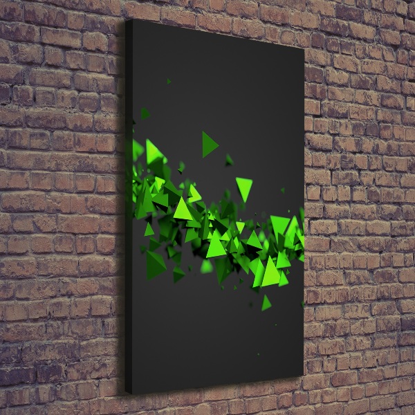 Quadro su tela canvas verticale Onda geometrica