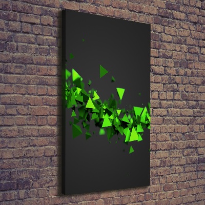 Quadro su tela canvas verticale Onda geometrica