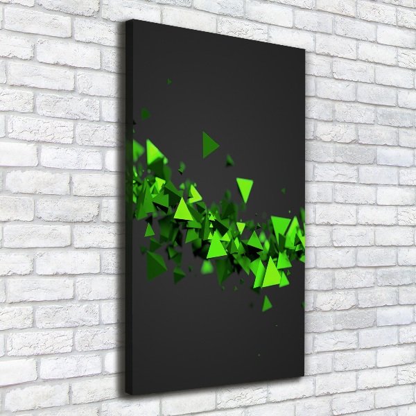 Quadro su tela canvas verticale Onda geometrica