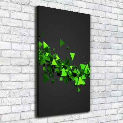 Quadro su tela canvas verticale Onda geometrica