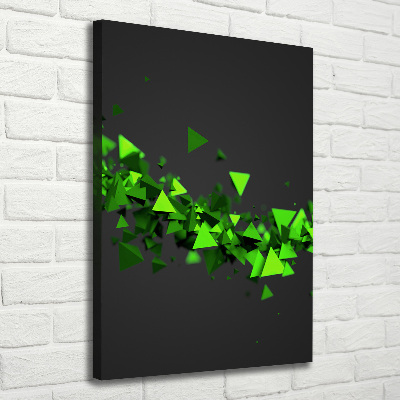 Quadro su tela canvas verticale Onda geometrica