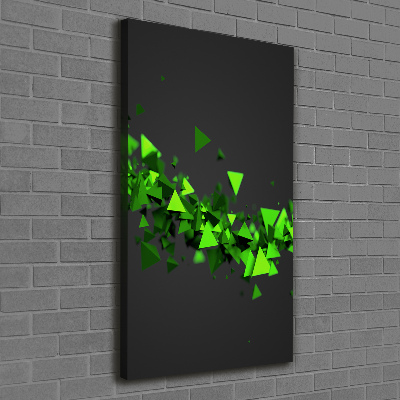 Quadro su tela canvas verticale Onda geometrica