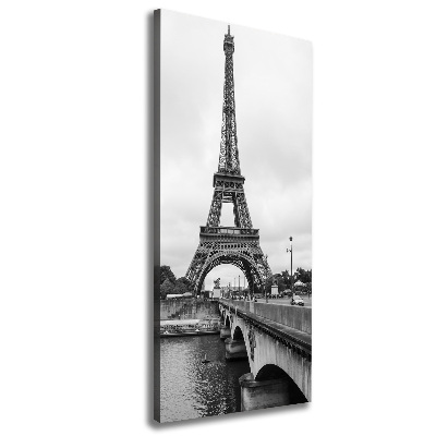 Stampa quadro su tela verticale Torre Eiffel Parigi