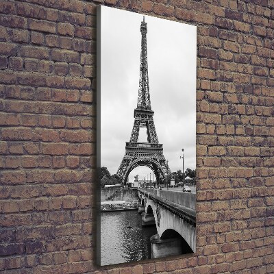 Stampa quadro su tela verticale Torre Eiffel Parigi