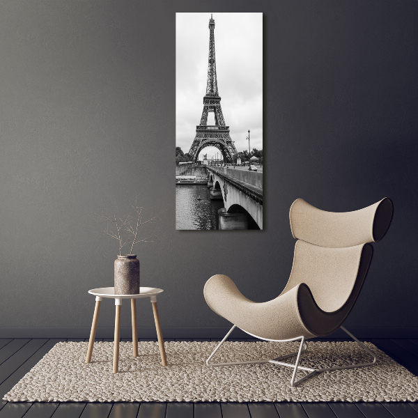 Stampa quadro su tela verticale Torre Eiffel Parigi