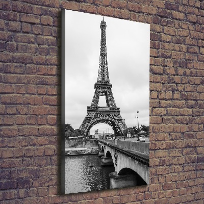 Stampa quadro su tela verticale Torre Eiffel Parigi