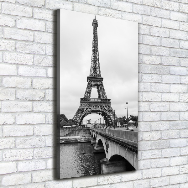 Stampa quadro su tela verticale Torre Eiffel Parigi