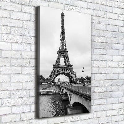 Stampa quadro su tela verticale Torre Eiffel Parigi