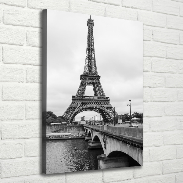 Stampa quadro su tela verticale Torre Eiffel Parigi