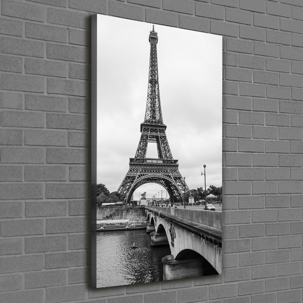 Stampa quadro su tela verticale Torre Eiffel Parigi